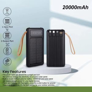 Solar Energy Power Bank 20000 mAh